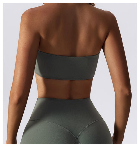 Curvypower | Australia Sports Bra Women Strapless Tube Top Fitness Yoga Bandeau Bra