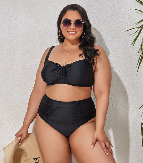 Curvypower | Australia Swimwear Black / L Women's Plus Size Bikini Two Piece Swimwear