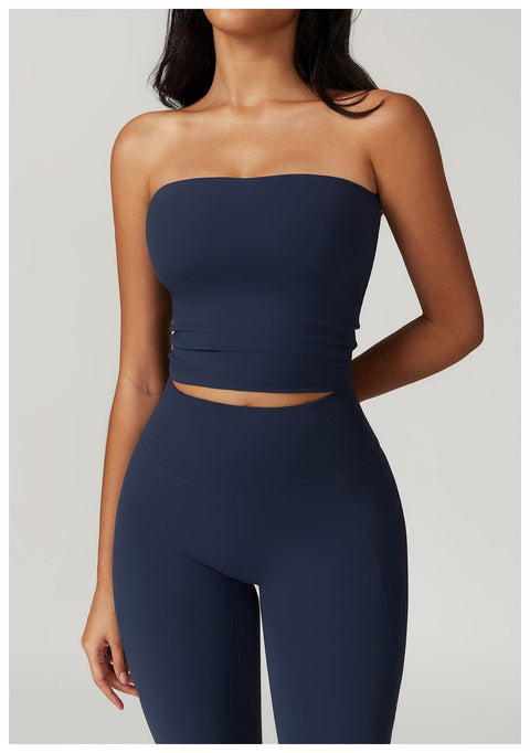 Curvypower | Australia Tank Top Badge Blue / S Seamless Strapless Quick-Dry Shaping Tube Tank Top for Women