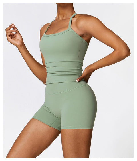 Curvypower | Australia Tank Top Green / S Women's Spaghetti Strap Cami Sleeveless Shaping Tank Top