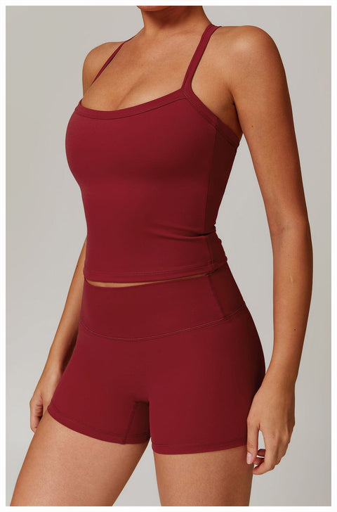 Curvypower | Australia Tank Top Red / S Women's Spaghetti Strap Cami Sleeveless Shaping Tank Top