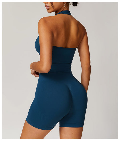 Curvypower | Australia Tank Top Seamless Halter Neck Sport Shaping Tank Top