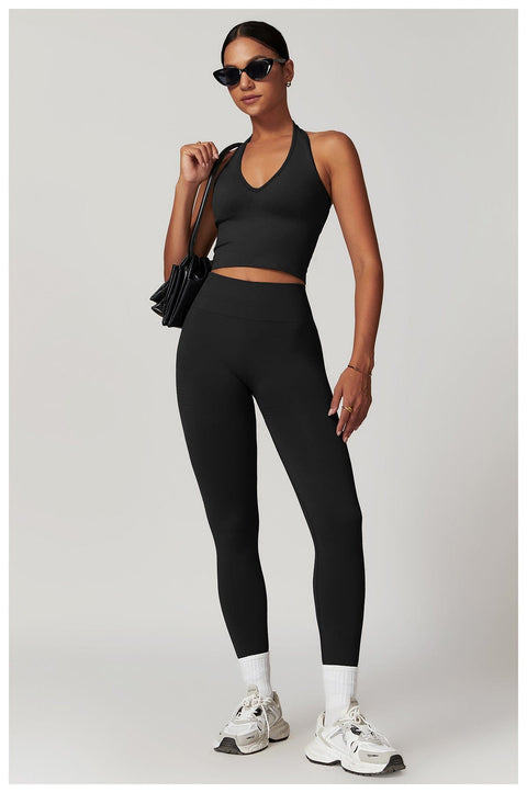 Curvypower | Australia Tank Top Seamless Halter Neck Sport Shaping Tank Top