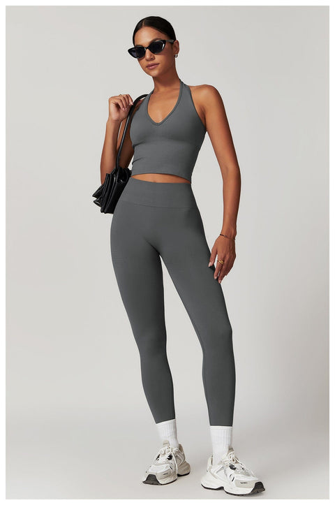 Curvypower | Australia Tank Top Seamless Halter Neck Sport Shaping Tank Top