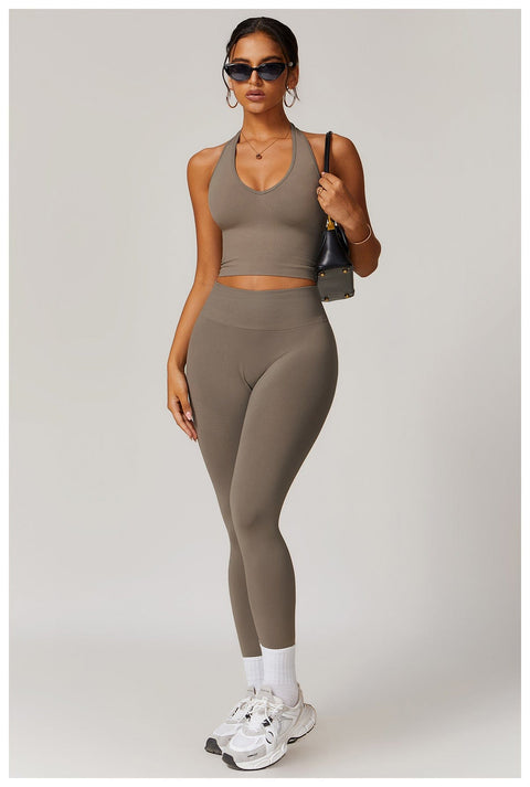 Curvypower | Australia Tank Top Seamless Halter Neck Sport Shaping Tank Top