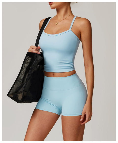 Curvypower | Australia Tank Top Sky Blue / S Women's Spaghetti Strap Cami Sleeveless Shaping Tank Top