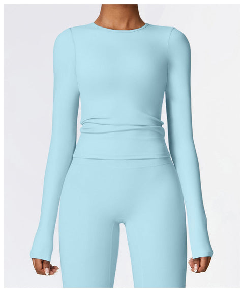 Curvypower | Australia Tank Top Women's Long-Sleeve Round Neck Yoga and Fitness Shaping Top