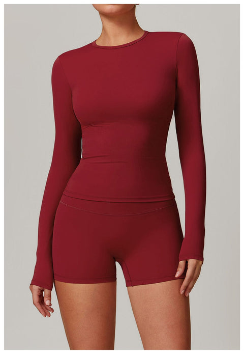 Curvypower | Australia Tank Top Women's Long-Sleeve Round Neck Yoga and Fitness Shaping Top