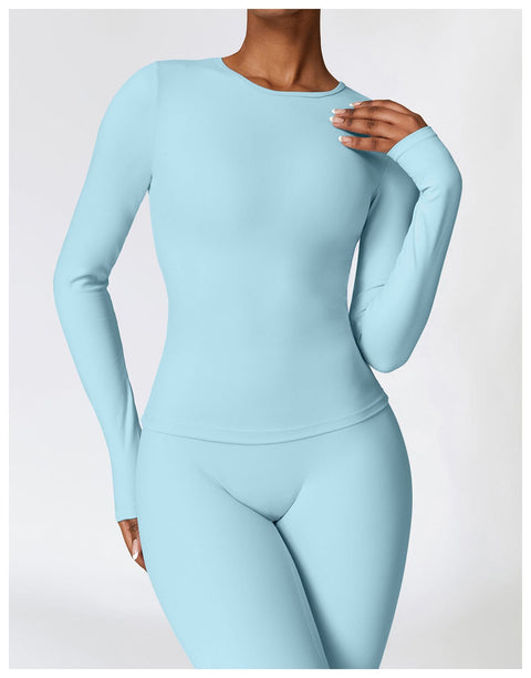 Curvypower | Australia Tank Top Women's Long-Sleeve Round Neck Yoga and Fitness Shaping Top