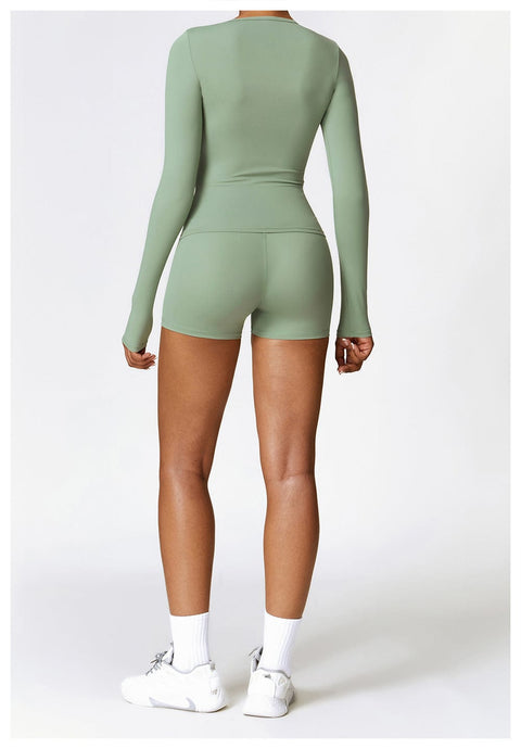 Curvypower | Australia Tank Top Women's Long-Sleeve Round Neck Yoga and Fitness Shaping Top