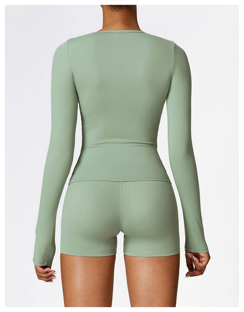 Curvypower | Australia Tank Top Women's Long-Sleeve Round Neck Yoga and Fitness Shaping Top