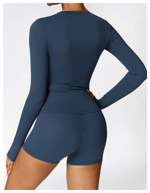 Curvypower | Australia Tank Top Women's Long-Sleeve Round Neck Yoga and Fitness Shaping Top