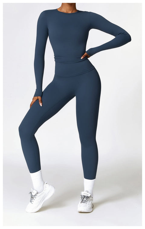 Curvypower | Australia Tank Top Women's Long-Sleeve Round Neck Yoga and Fitness Shaping Top