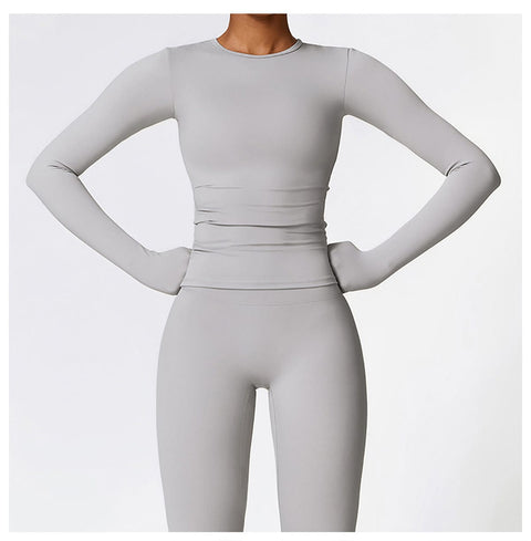 Curvypower | Australia Tank Top Women's Long-Sleeve Round Neck Yoga and Fitness Shaping Top