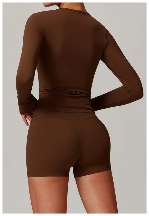 Curvypower | Australia Tank Top Women's Long-Sleeve Round Neck Yoga and Fitness Shaping Top