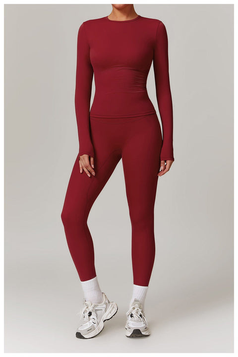 Curvypower | Australia Tank Top Women's Long-Sleeve Round Neck Yoga and Fitness Shaping Top