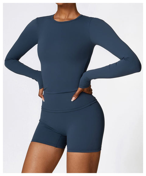 Curvypower | Australia Tank Top Women's Long-Sleeve Round Neck Yoga and Fitness Shaping Top