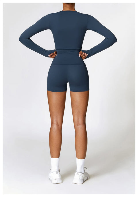 Curvypower | Australia Tank Top Women's Long-Sleeve Round Neck Yoga and Fitness Shaping Top