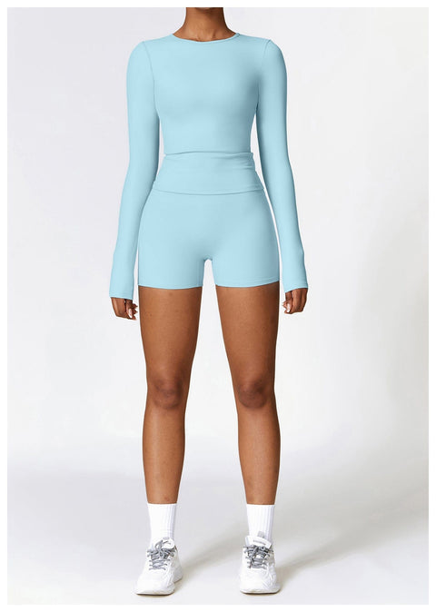Curvypower | Australia Tank Top Women's Long-Sleeve Round Neck Yoga and Fitness Shaping Top