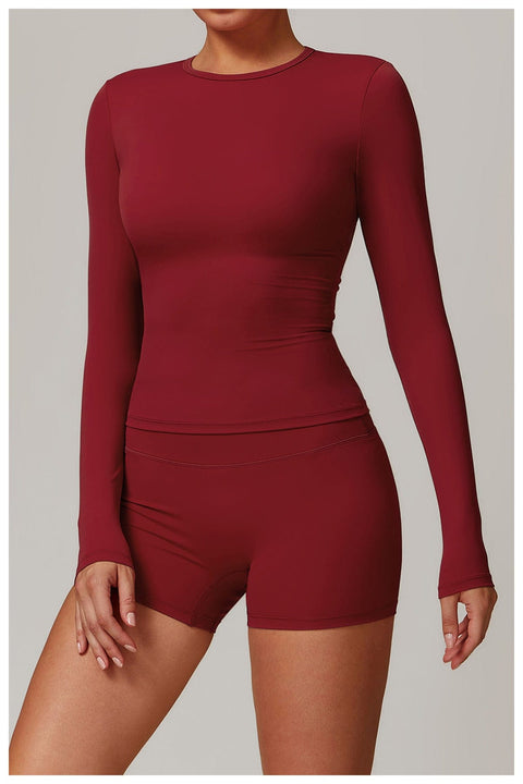Curvypower | Australia Tank Top Women's Long-Sleeve Round Neck Yoga and Fitness Shaping Top
