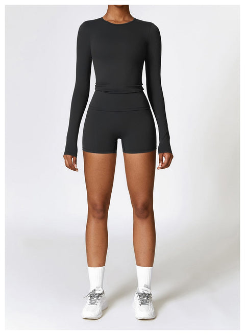 Curvypower | Australia Tank Top Women's Long-Sleeve Round Neck Yoga and Fitness Shaping Top