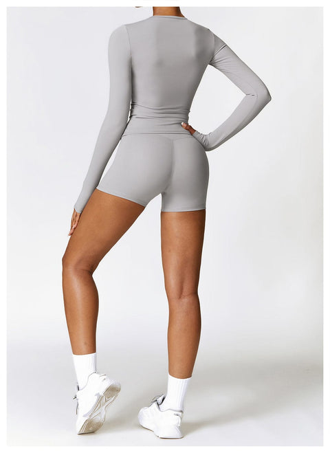 Curvypower | Australia Tank Top Women's Long-Sleeve Round Neck Yoga and Fitness Shaping Top
