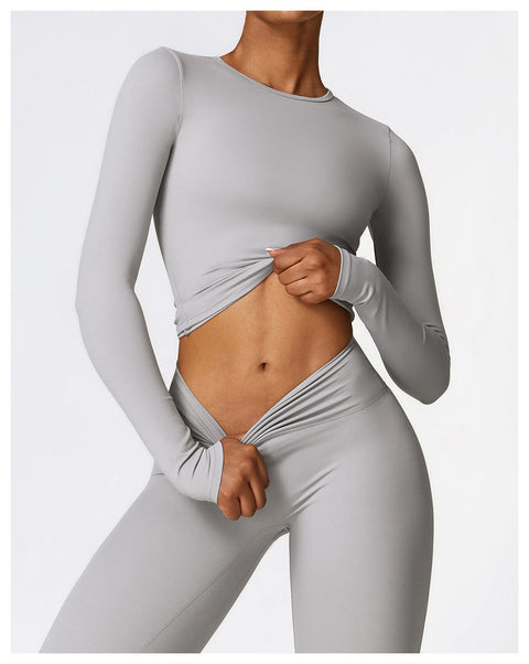 Curvypower | Australia Tank Top Women's Long-Sleeve Round Neck Yoga and Fitness Shaping Top