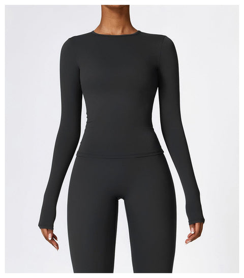 Curvypower | Australia Tank Top Women's Long-Sleeve Round Neck Yoga and Fitness Shaping Top
