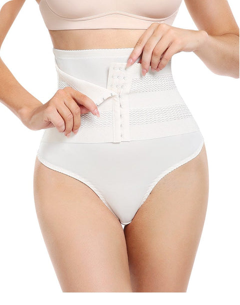 Curvypower | Australia Underwear Beige / S High Waist Trainer Shaping Underwear with Hook and Eye Closure