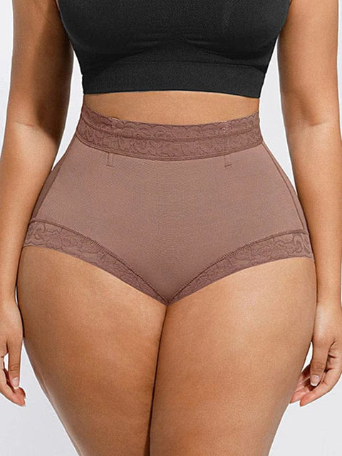 CurvyPower | Australia Underwear Brown / S Belly Control Bum Lift Shaper Underwear Briefs