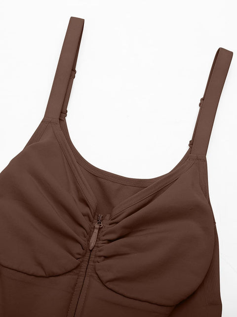 Curvypower | Australia Women's Apparel > Shapewear > Bodysuits Invisible Zip Seamless Shapewear Bodysuit with Tummy Control