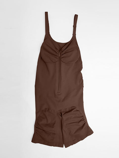 Curvypower | Australia Women's Apparel > Shapewear > Bodysuits Invisible Zip Seamless Shapewear Bodysuit with Tummy Control