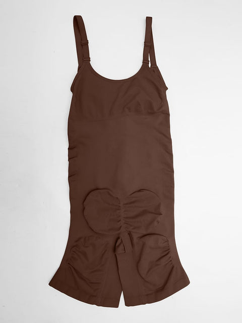 Curvypower | Australia Women's Apparel > Shapewear > Bodysuits Invisible Zip Seamless Shapewear Bodysuit with Tummy Control