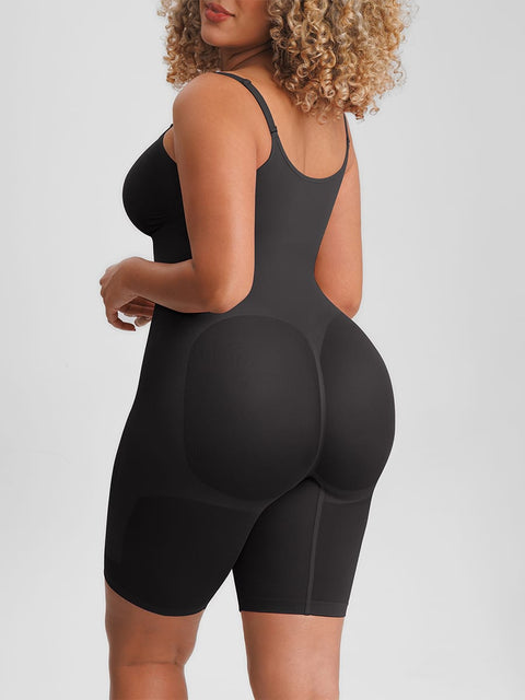Curvypower | Australia Women's Apparel > Shapewear > Bodysuits Invisible Zip Seamless Shapewear Bodysuit with Tummy Control