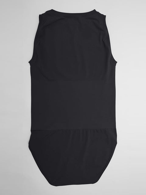Curvypower | Australia Women's Apparel > Shapewear > Bodysuits Seamless Shapewear Bodysuit with Tummy Control & Crew Neck