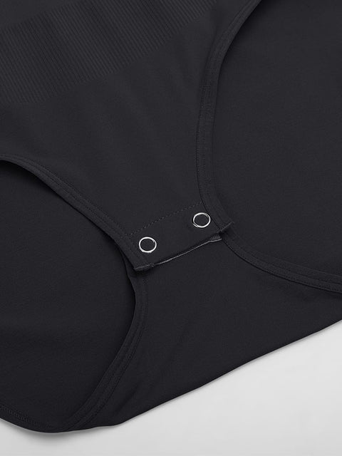 Curvypower | Australia Women's Apparel > Shapewear > Bodysuits Seamless Shapewear Bodysuit with Tummy Control & Crew Neck
