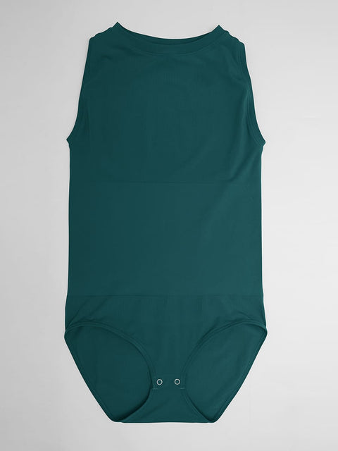 Curvypower | Australia Women's Apparel > Shapewear > Bodysuits Seamless Shapewear Bodysuit with Tummy Control & Crew Neck