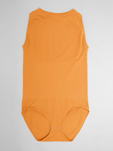 Curvypower | Australia Women's Apparel > Shapewear > Bodysuits Seamless Shapewear Bodysuit with Tummy Control & Crew Neck