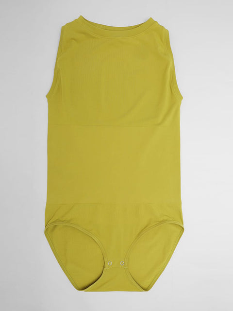 Curvypower | Australia Women's Apparel > Shapewear > Bodysuits Seamless Shapewear Bodysuit with Tummy Control & Crew Neck