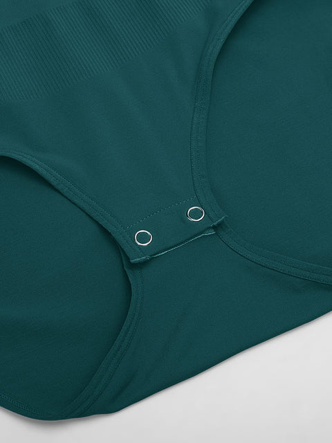Curvypower | Australia Women's Apparel > Shapewear > Bodysuits Seamless Shapewear Bodysuit with Tummy Control & Crew Neck