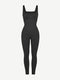 CurvyPower Jumpsuit Women's Square Neck Plus Size Sleeveless Shaper Jumpsuit