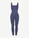 CurvyPower Jumpsuit Women's Square Neck Plus Size Sleeveless Shaper Jumpsuit