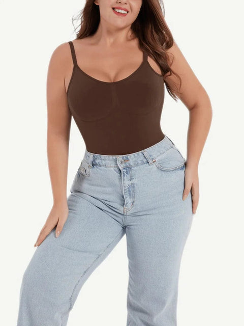 CurvyPower thong bodysuit Seamless Thong Backless ShapeWear Bodysuit With Adjustable Straps