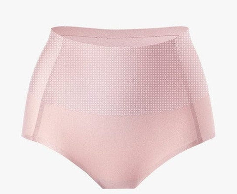 CurvyPower | UK Shapewear Pink / M Seamless High Waist Underwear Solid Color Abdomen Hips Fat Burning Body Sculpting