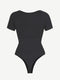 CurvyPower | UK thong bodysuit Short Sleeve Plus Size Belly Control Thong Shapewear Bodysuit