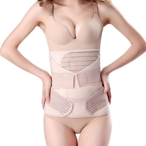 curvypower-au 3 In 1 Postpartum Girdle Support Recovery Belly Wrap Belt