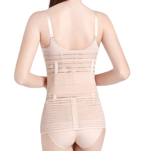 curvypower-au 3 In 1 Postpartum Girdle Support Recovery Belly Wrap Belt