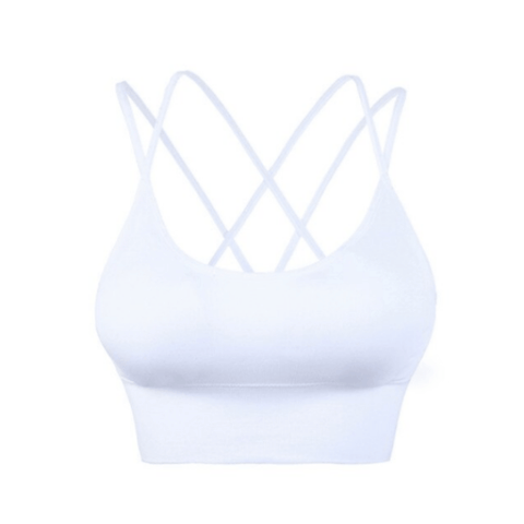 curvypower-au Bras Seamless High Impact Cross Back Sport Bra