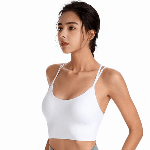 curvypower-au Bras Seamless High Impact Cross Back Sport Bra