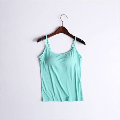 curvypower-au Cami Blue / S Camisole Shapewear Tank Top With Built-In-Bra